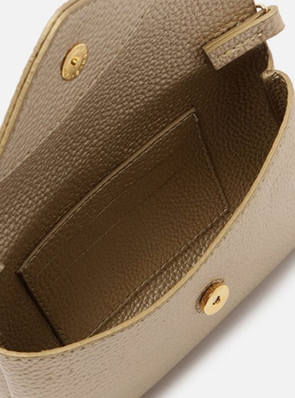 Bolsa Tiracolo Dourada Giorno Pequena Envelope - Imagem 3