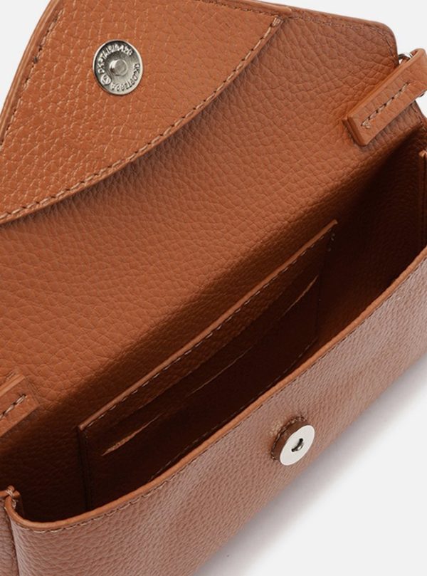 Bolsa Tiracolo Marrom Giorno Pequena Envelope - Imagem 3