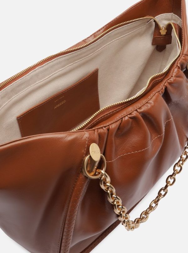 Bolsa Shopping Caramelo Couro Worn Grande - Imagem 3