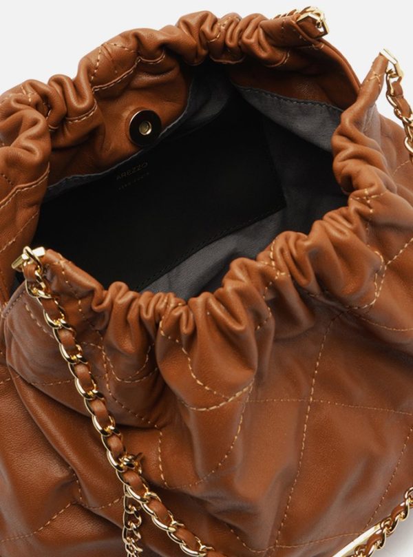Bolsa Hobo Marrom Couro Esther Grande - Imagem 3