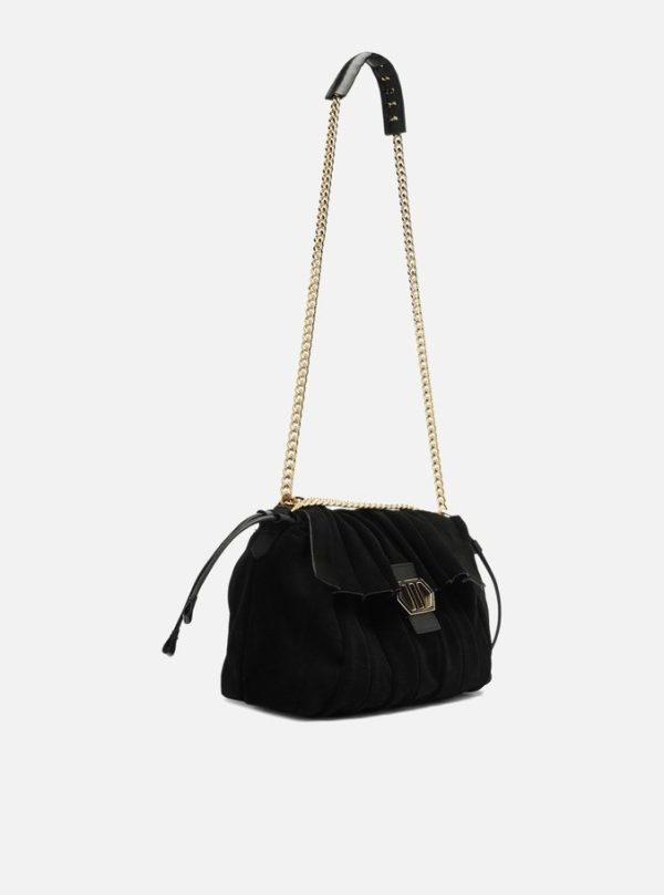 Bolsa Preta Grande Alça Dourada - Imagem 3