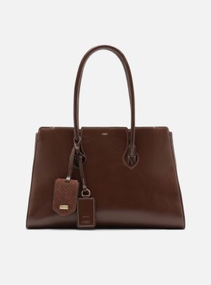 Bolsa Shopping Caramelo Couro Heritage Grande