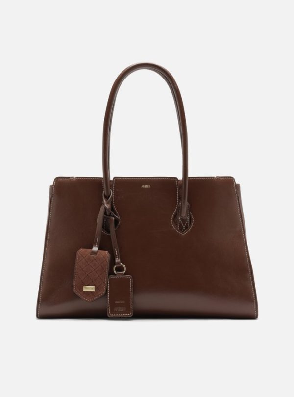 Bolsa Shopping Caramelo Couro Heritage Grande