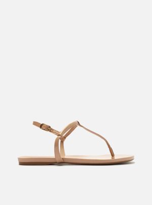 Sandália Rasteira Nude