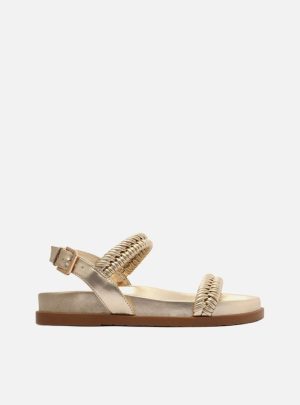 Papete Dourada Tiras Tramadas