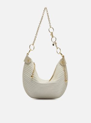 Bolsa Tiracolo Off White Tramada Média Correntes