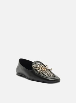 Mocassim Preto Fechado Laço