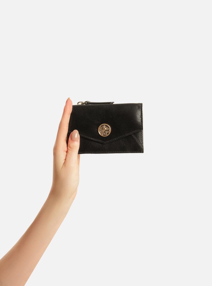 Porta-Cartões Preto Couro Metal Heritage - Imagem 2