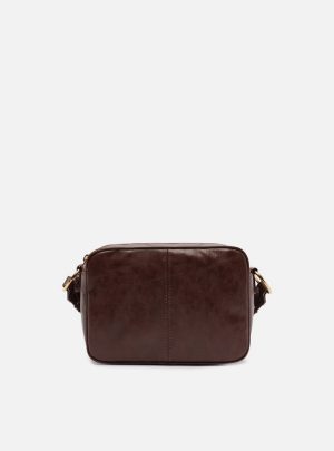 Bolsa Tiracolo Marrom Média Ilhoses Argolas