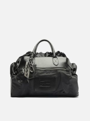 Bolsa Shopping Preta Couro Grande Fila