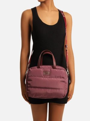 Bolsa Térmica Tiracolo Bordô Nylon Gigi Média